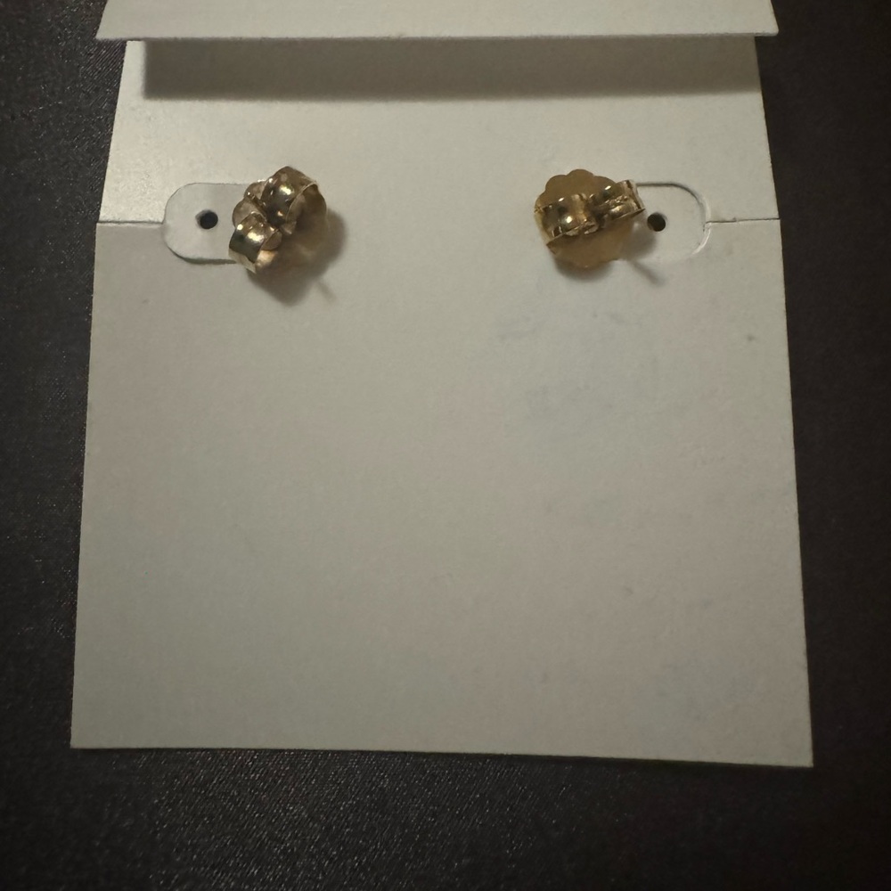 Kendra Scott Sparkling Gold Bow Earrings - Picture 4 of 4